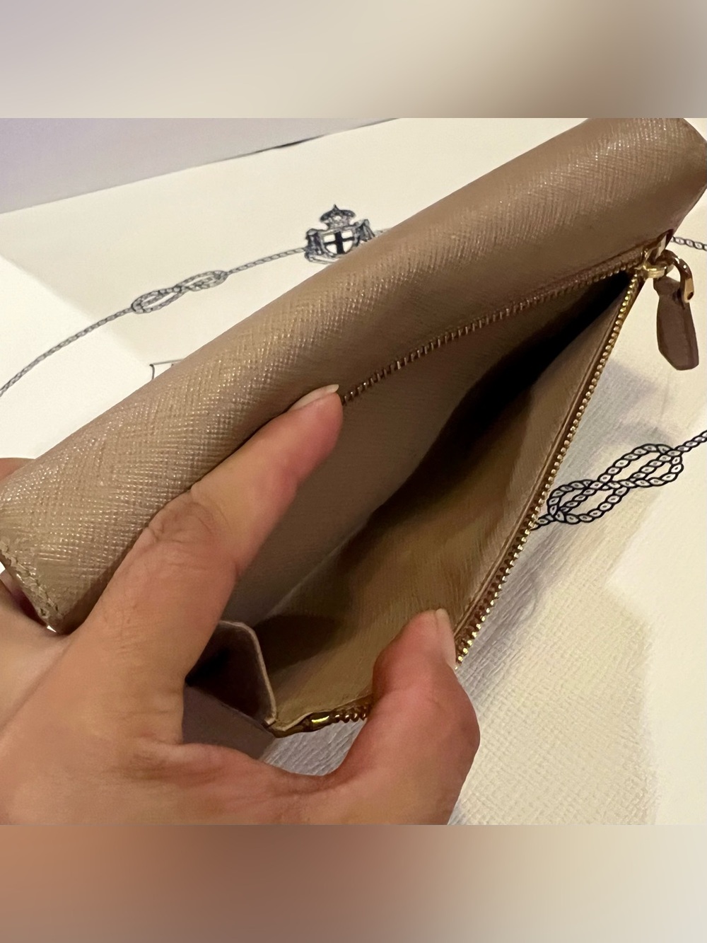 Prada Saffiano Leather Continental Wallet - Picture 15 of 16